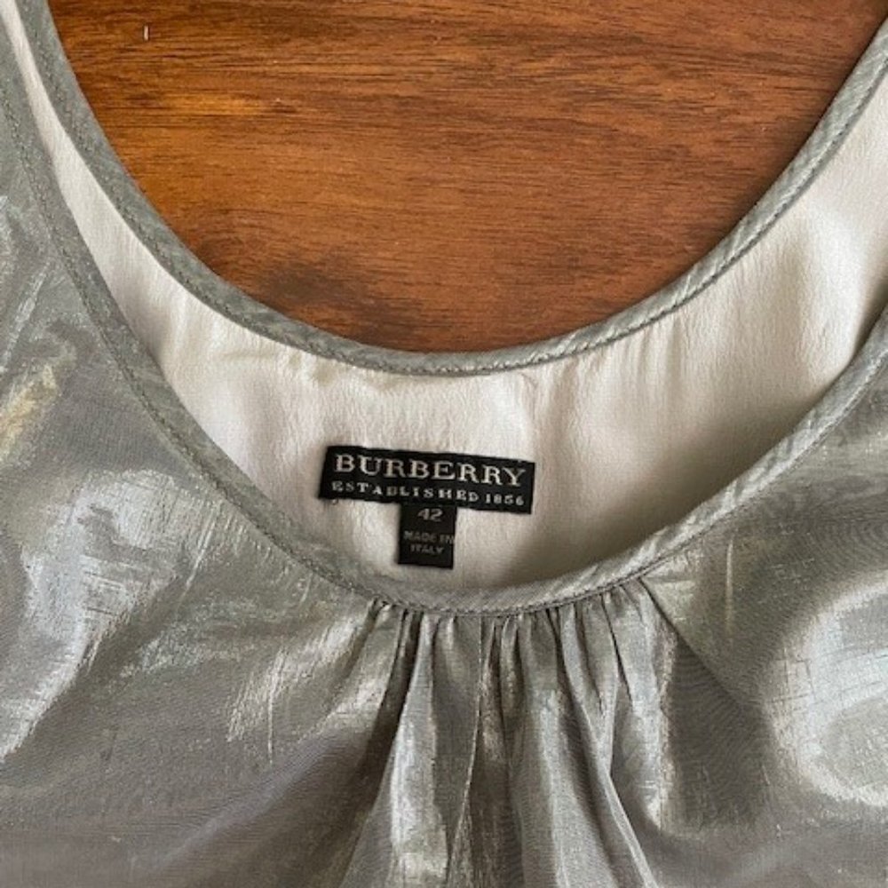 Burberry Runway Silk Metallic Mini Dress - Picture 5 of 9